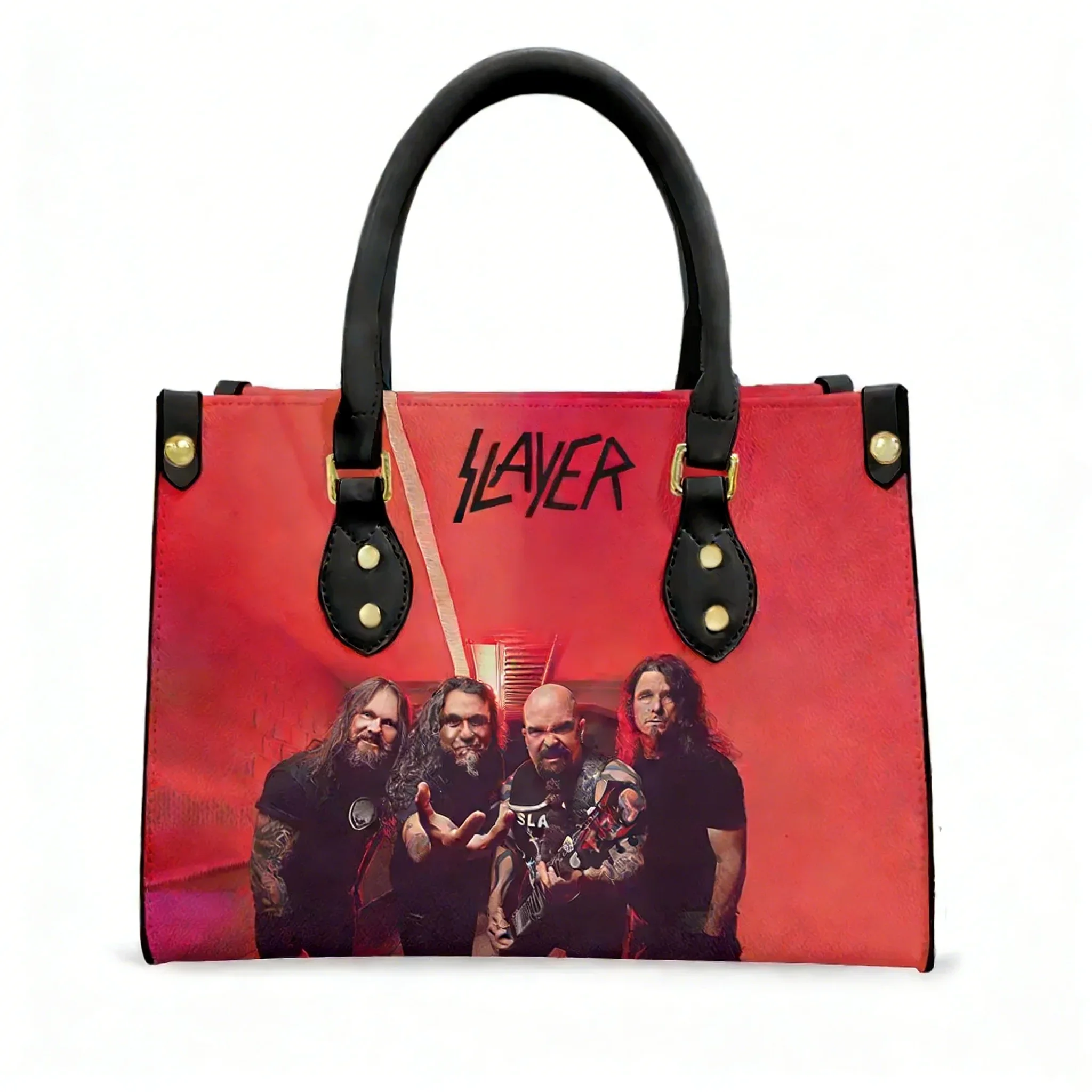

Slayer Handbag Womens Mens Personalized Tote Bag Fashion Shoulder Bag Business Commuter Leather Purse Custom Made Grocery Bags