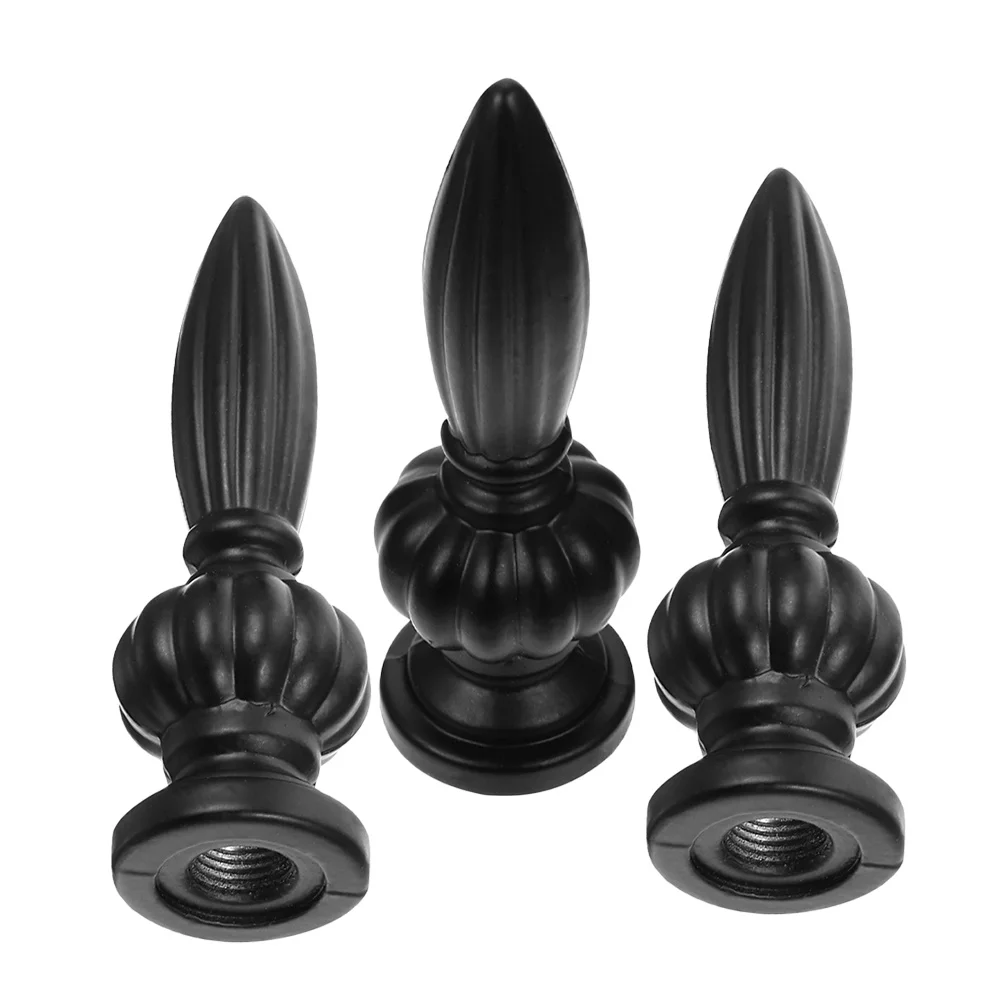 

3Pcs Lamp Finial Metal Knob for Floor Table Desk Lamp Decor Zinc Alloy Shade Top Cap Elegant Lightweight Sturdy Fade Resistant