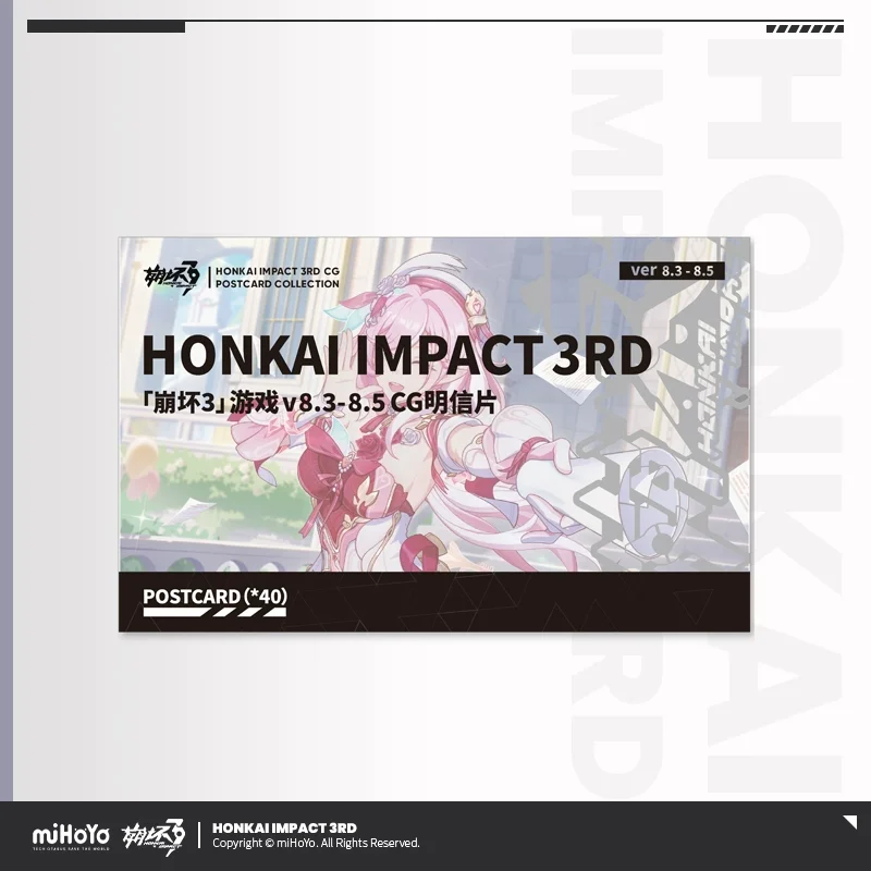 Sunsyea Honkai Impact 3e officiële merchandise miHoYo originele authentieke CG-serie illustratie ansichtkaart 40-delig