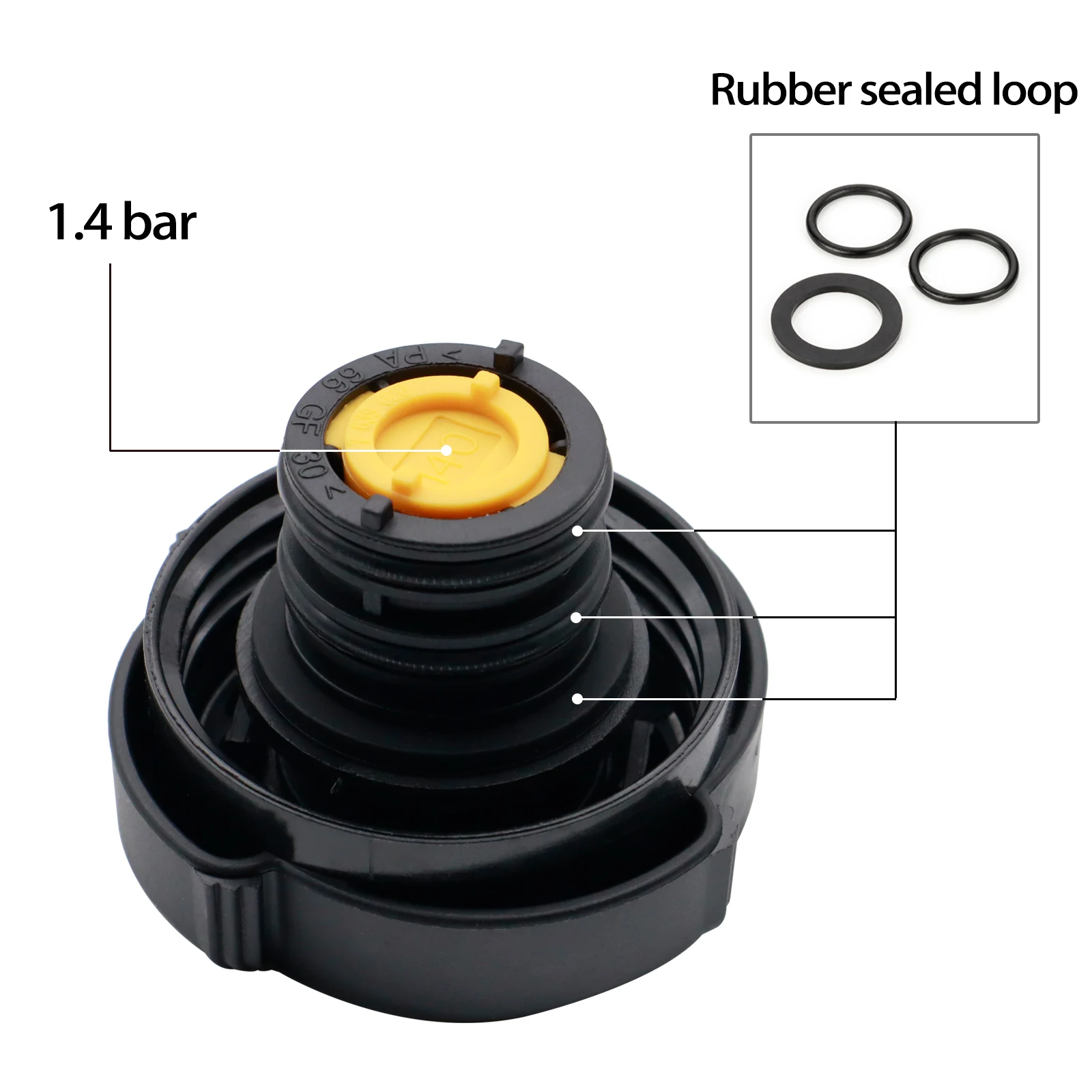 Radiator Pressure Cap Expansion Water Tank 1.4 Bar For BMW 3 5 6 7 Series E36 E46 E30 E34 E39 Coupe Touring Compact Land Rover view 3