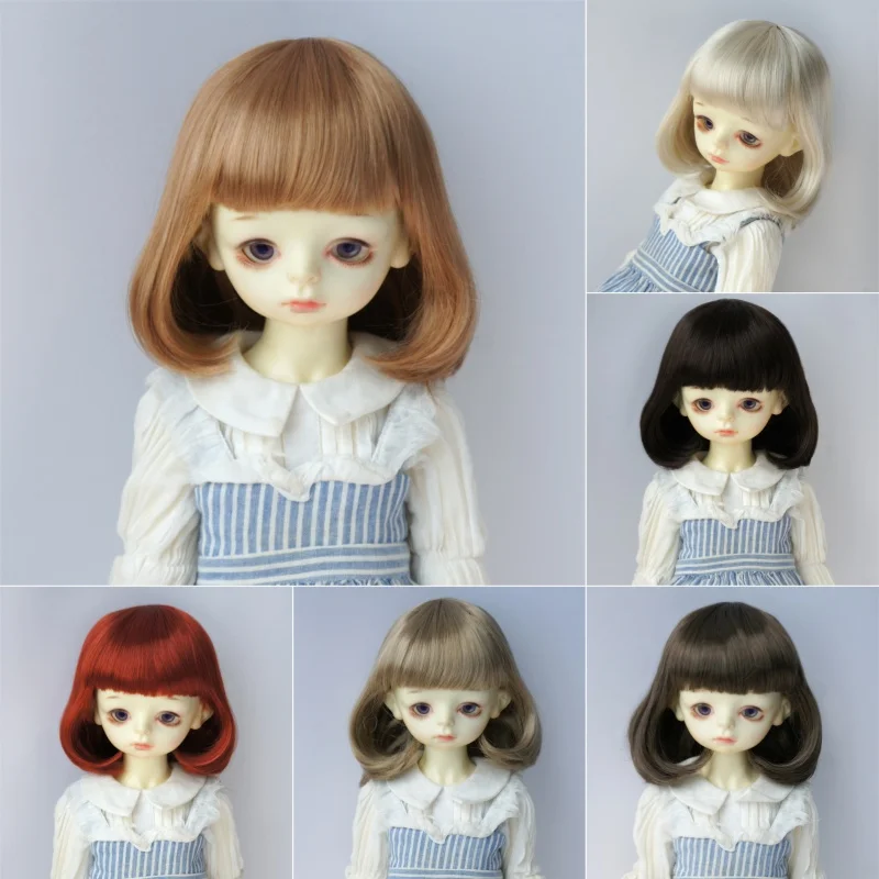 Jusuns 1/3 SD DOD Doll Hair  JD770 8-9inch 21-23cm Short C-Curly Bobo Synthetic Mohair BJD Doll Wigs