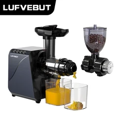 2 In 1 Multifunctional Kitchen Appliances with Juicer & Coffee Grinder or Vagetable Cutter Slow Juicer Factory Direct Shipment