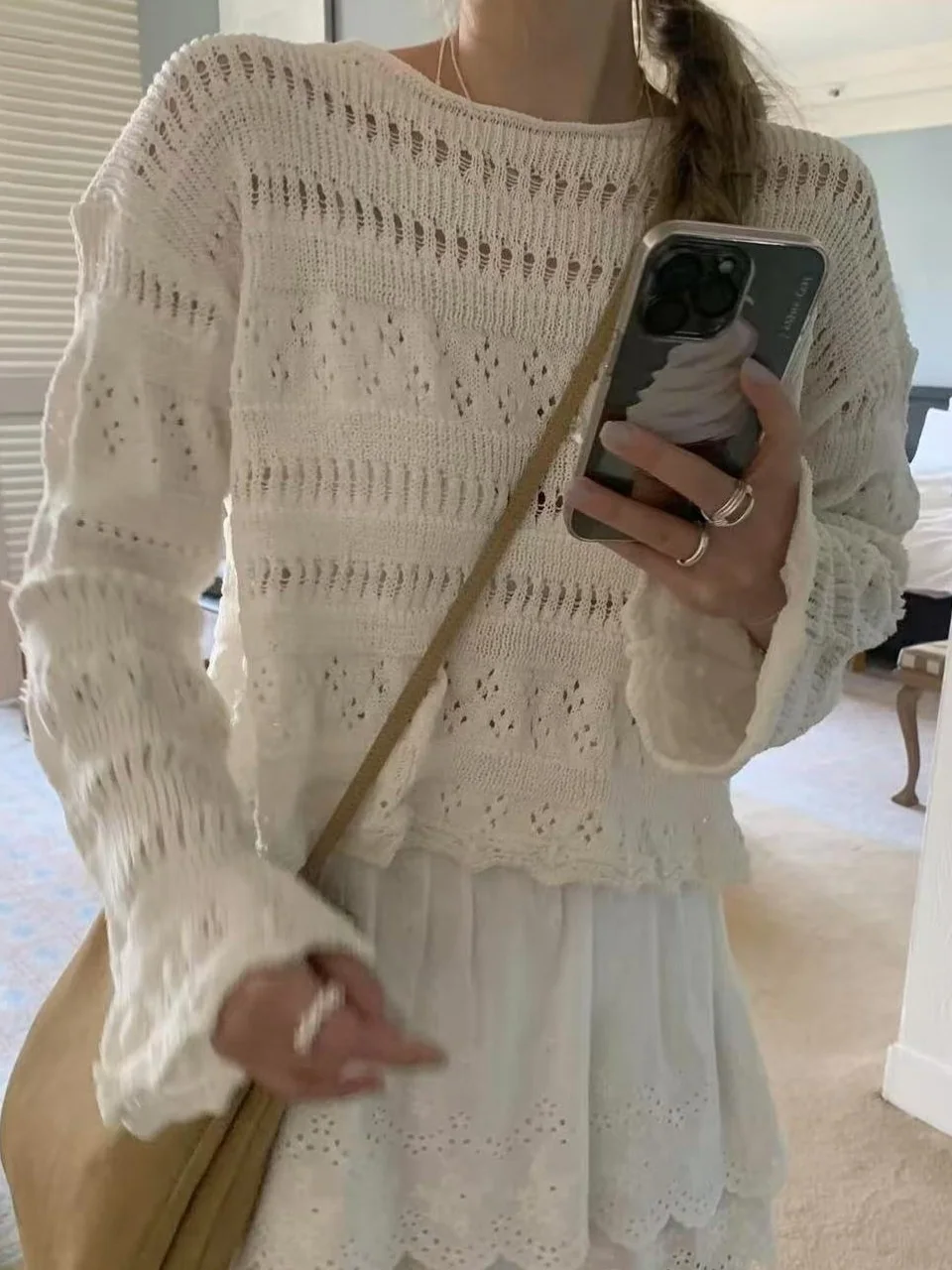 

Ele ort Sve Длинный вязаный свитер Женская модная универсальная верхняя одежда Корейский топ круглый Ne Цвет