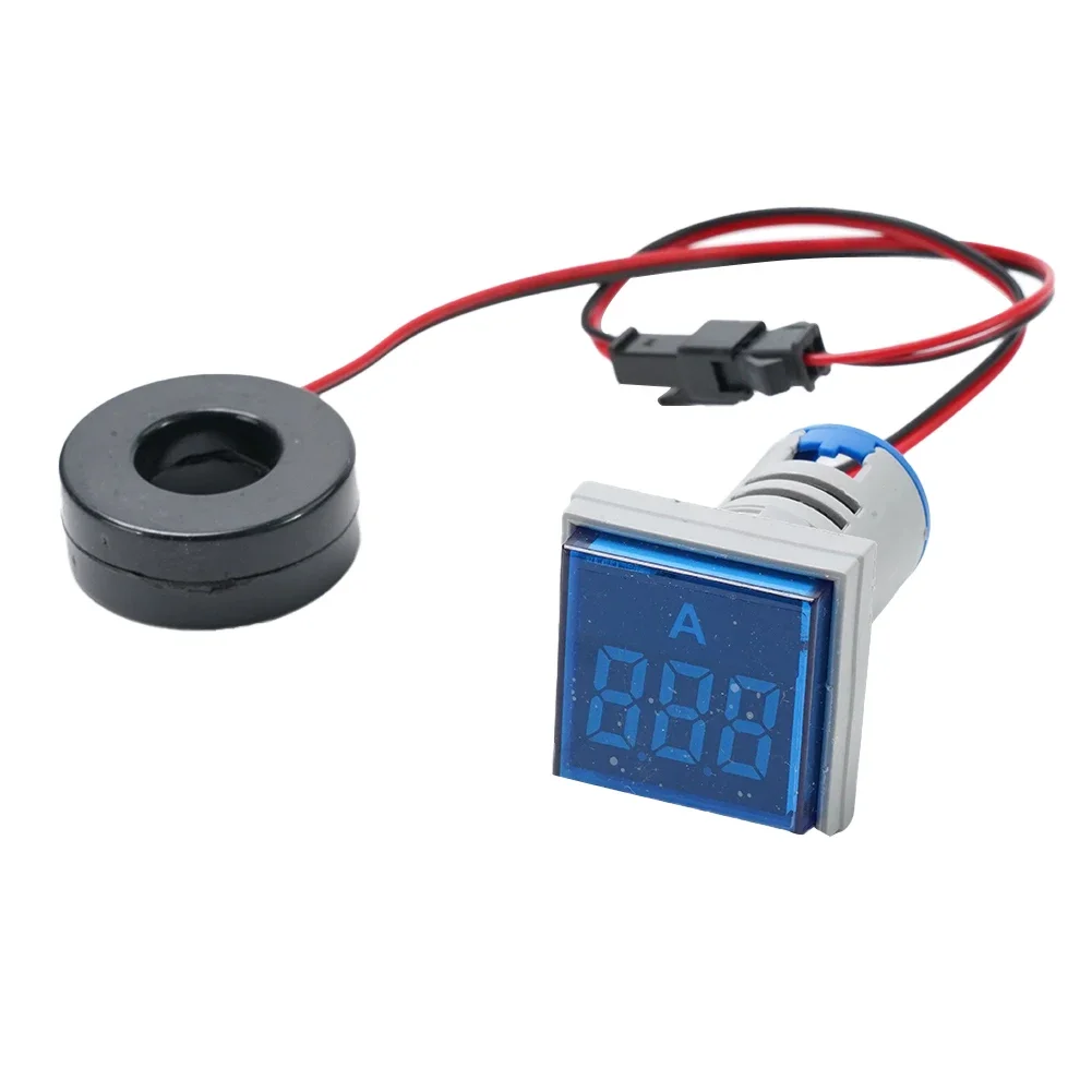 

Current Transformer LED Lamp Ammeter 1.12in*1.97in 100A 1PCS Ammeter LED Display Electrical Components LED Digital Ammeter