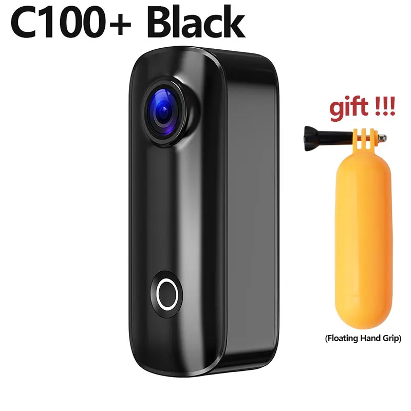 SJCAM C100 Plus Mini 4K Actiecamera Pocket WiFi EIS Wearable Sport DV Cam Vissen Vlog Motorfietsen met 30M waterdichte schaal