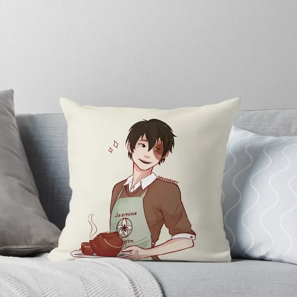 

teashop zuko Throw Pillow Cushion Child Pillow Case Christmas Pillows Aesthetic Christmas Pillow Covers