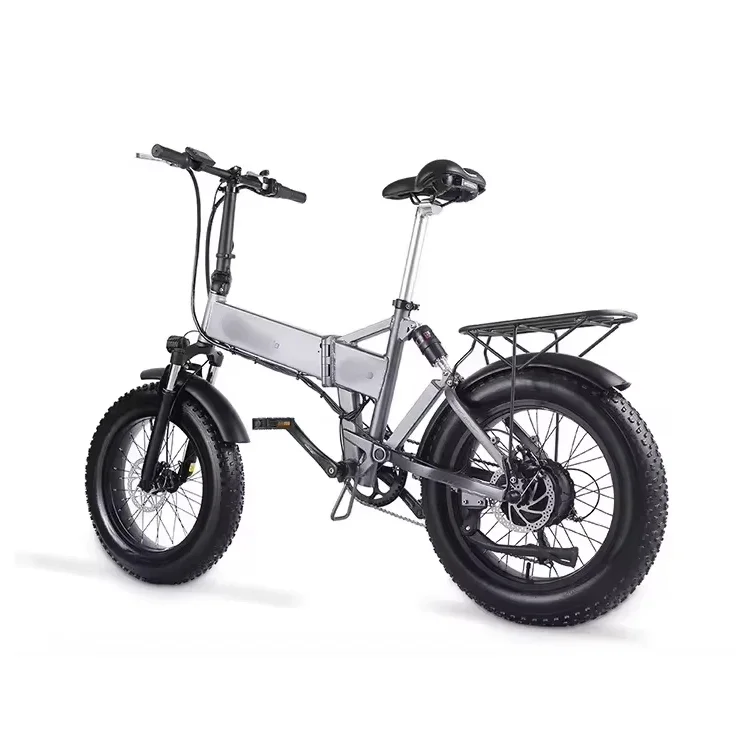 New Design Fashion Folding Electric Bicycle 2 Wheels Fat Tire Electric Bicycle with 48V 8.7Ah lithium Ion battery