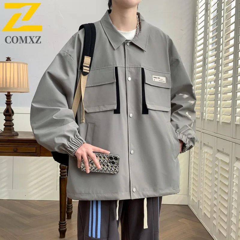 

COMXZ Heavyweight Launch 2024, новинка весны и осени, большие размеры L 9XL, модная куртка в гонконгском стиле, модное пальто для улицы, 6802
