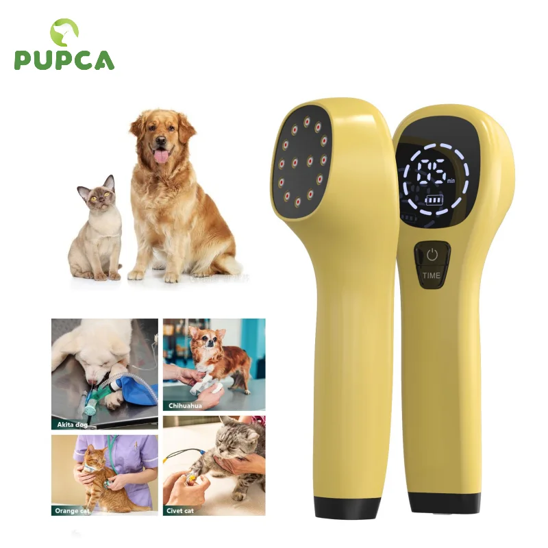 PUPCA เย็น Laser Therapy Vet อุปกรณ์สัตว์เลี้ยง650nm 808nm บรรเทาความเจ็บปวดไม่สบายสัตว์เลี้ยงหลอดไฟบ้าน Therapy สำหรับสุนัขและแมว