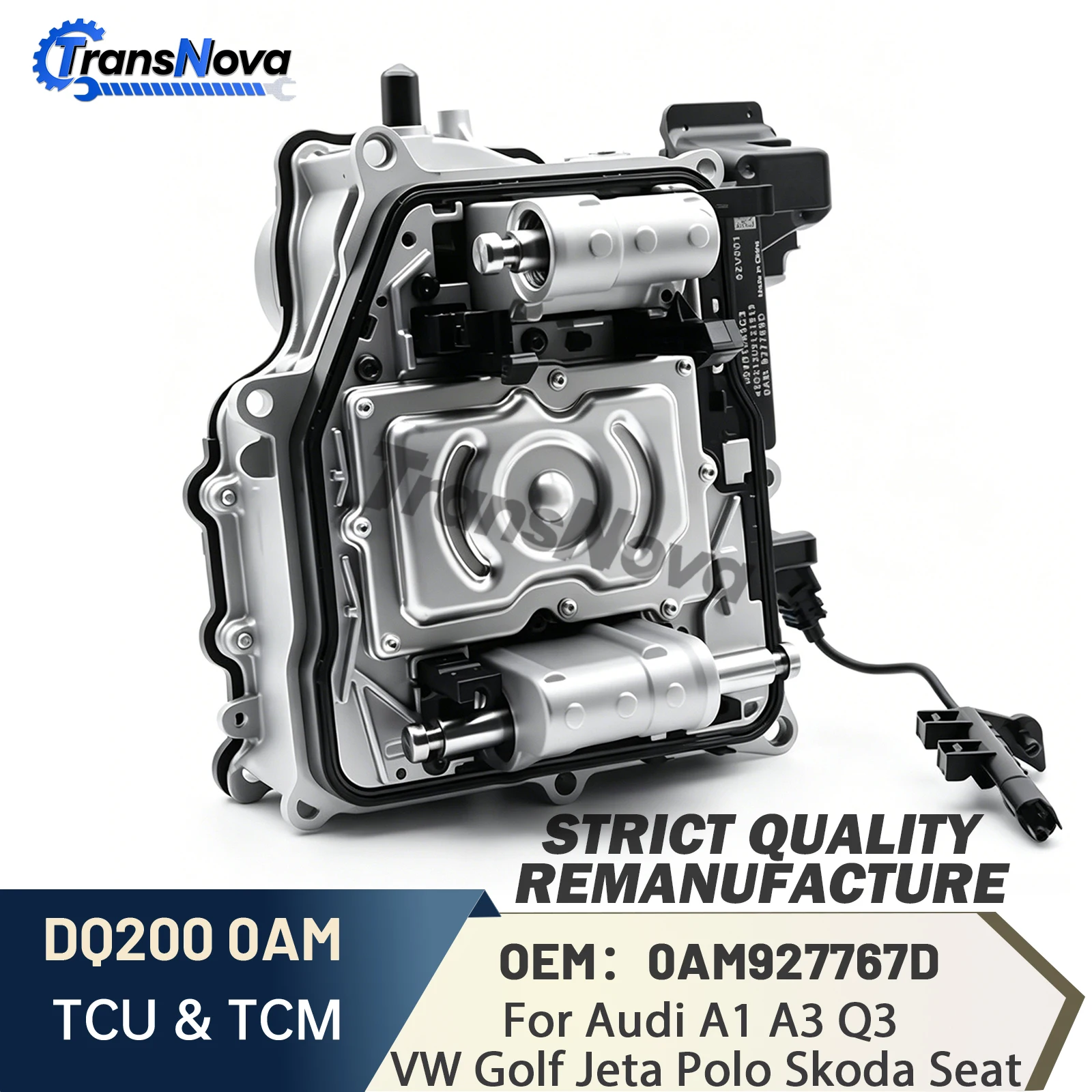 

Блок управления мехатроником трансмиссии TransNova DQ200 0AM TCU TCM 0AM927769D DSG 7 для VW Golf 7, Jetta, Skoda, Seat, Audi A1, A3, Q3