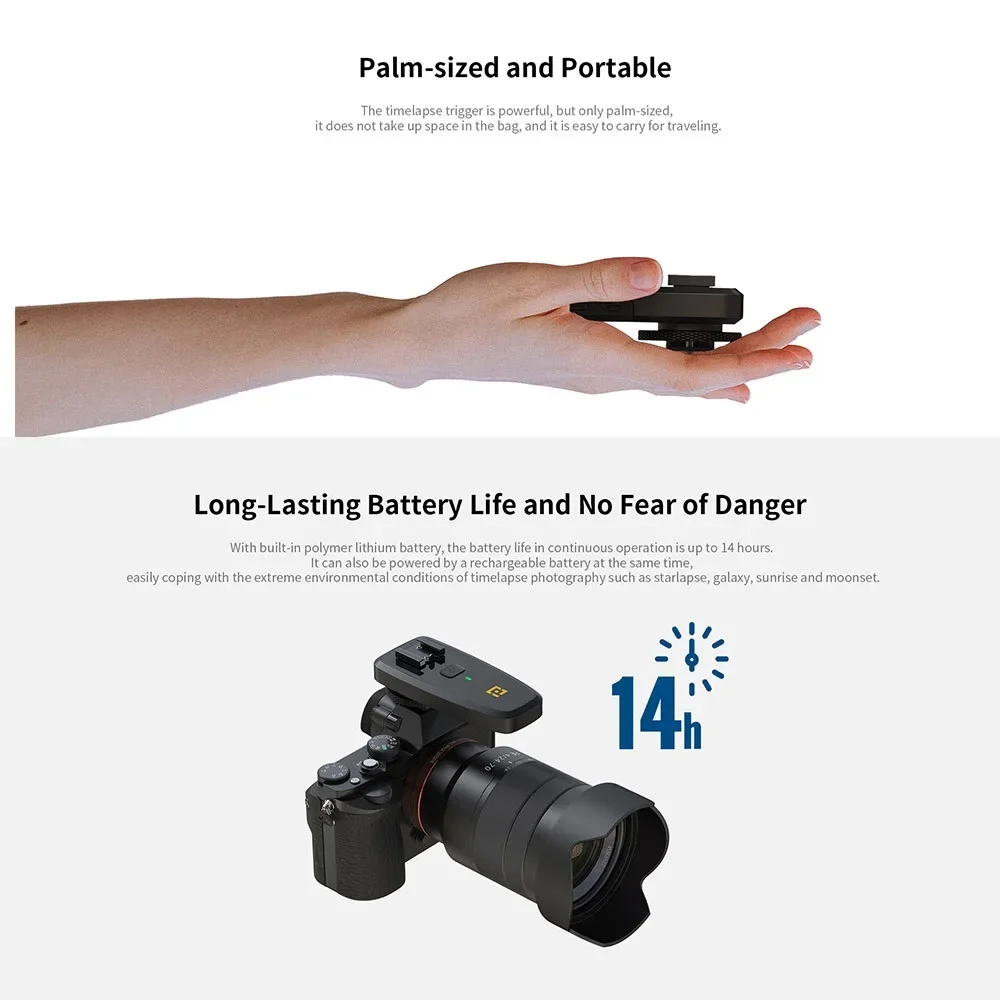 ZEAZEAPON AF-E1 Creation Delay Synchronizer Timelapse Trigger Photo Studio Kits Photography Accessories Rotating Base Camera