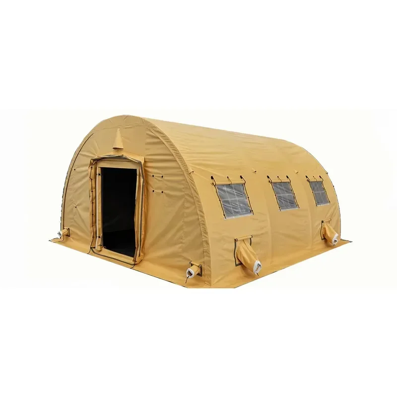 Frame Tent AluminumPVC Double Layer Snowproof Waterproof Four-Season Quick Automatic Opening Emergency Disaster
