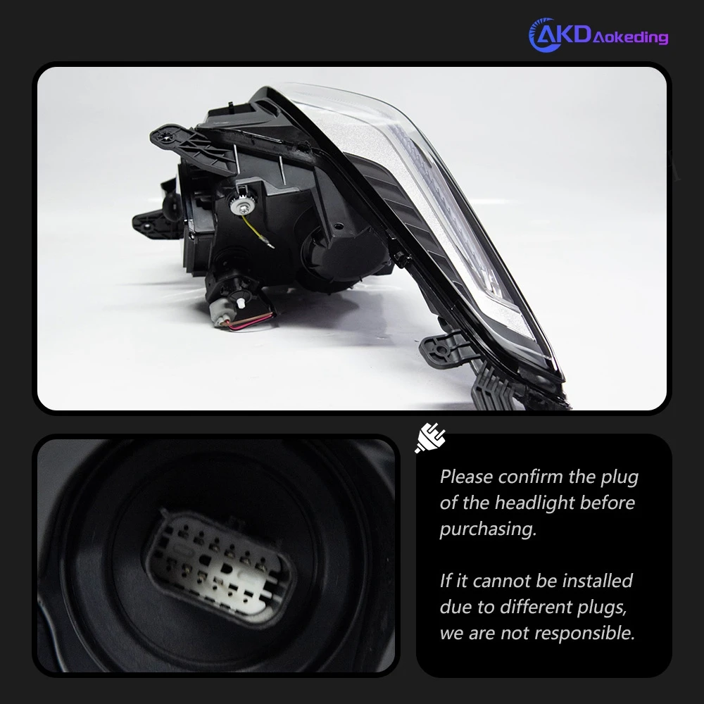 Car For Cadillac ATS 2014-2020 Headlights DRL Hella 12V H7 LED Bulb Xenon Projector Lens Novelty Car Accessories Tools Head Lamp