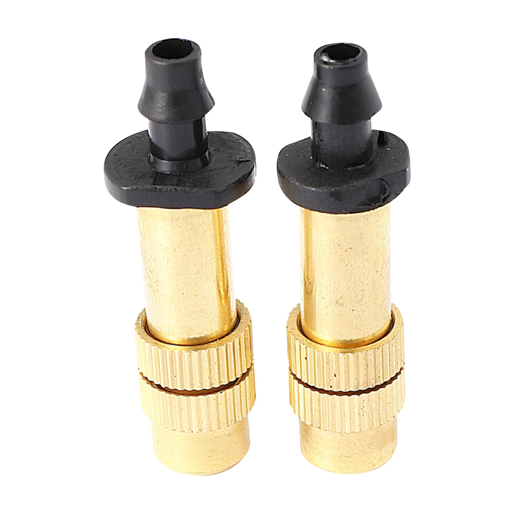 Garden Watering Irrigation Cooling Atomization Sprinklers Adjustable Brass Mist Particles Fine Mist Connection 4/7 Hose