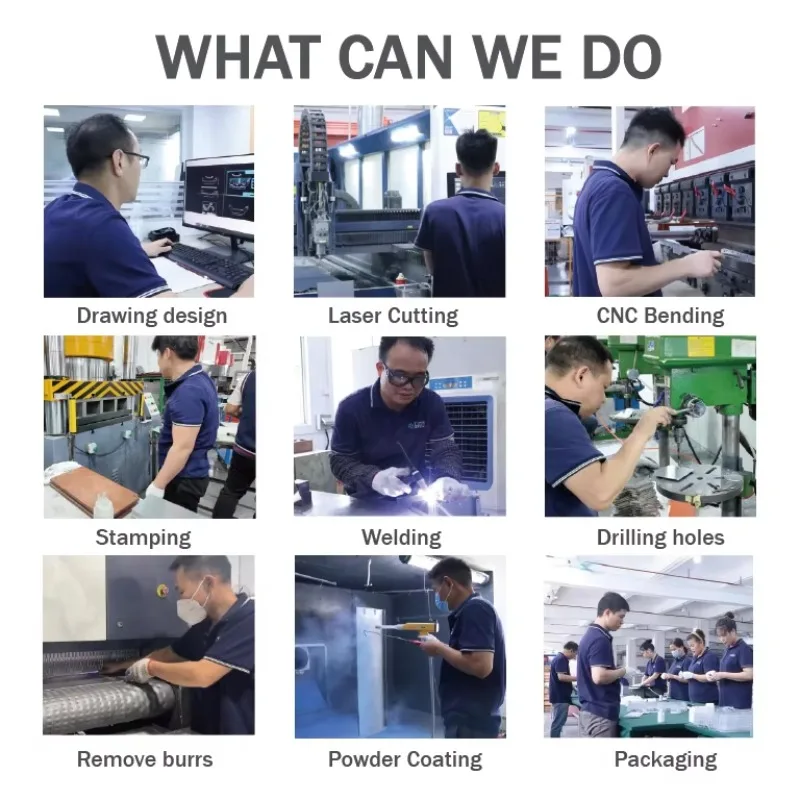 Precision Stainless Steel Sheet Metal Fabrication Modular AI Server Chassis GPU Enclosure Assembly