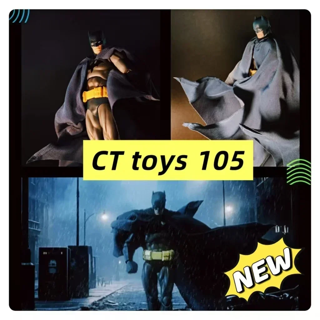 

2026 Hot Sale CT Toys Batman Blue Hush Version Mafex 105 Version Dc Bat Man Anime Action Figure Model Statue Halloween Gift Toys
