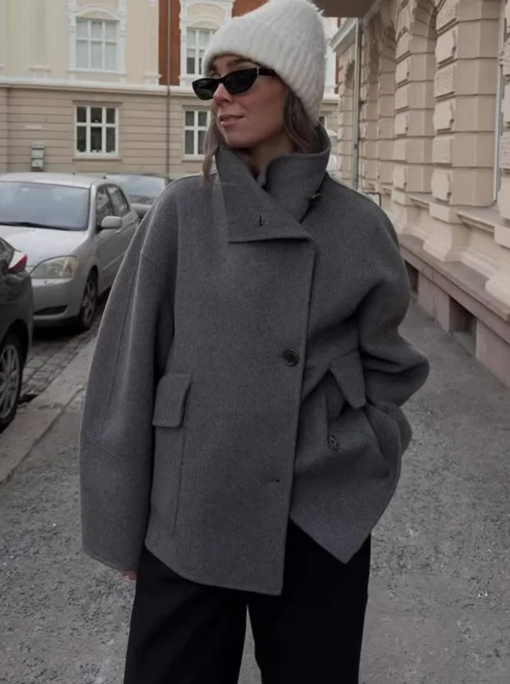 

Винтажные куртки, женские весенние повседневные пальто с воротником с лацканами и длинными рукавами, уличные однотонные офисные короткие куртки, пальто