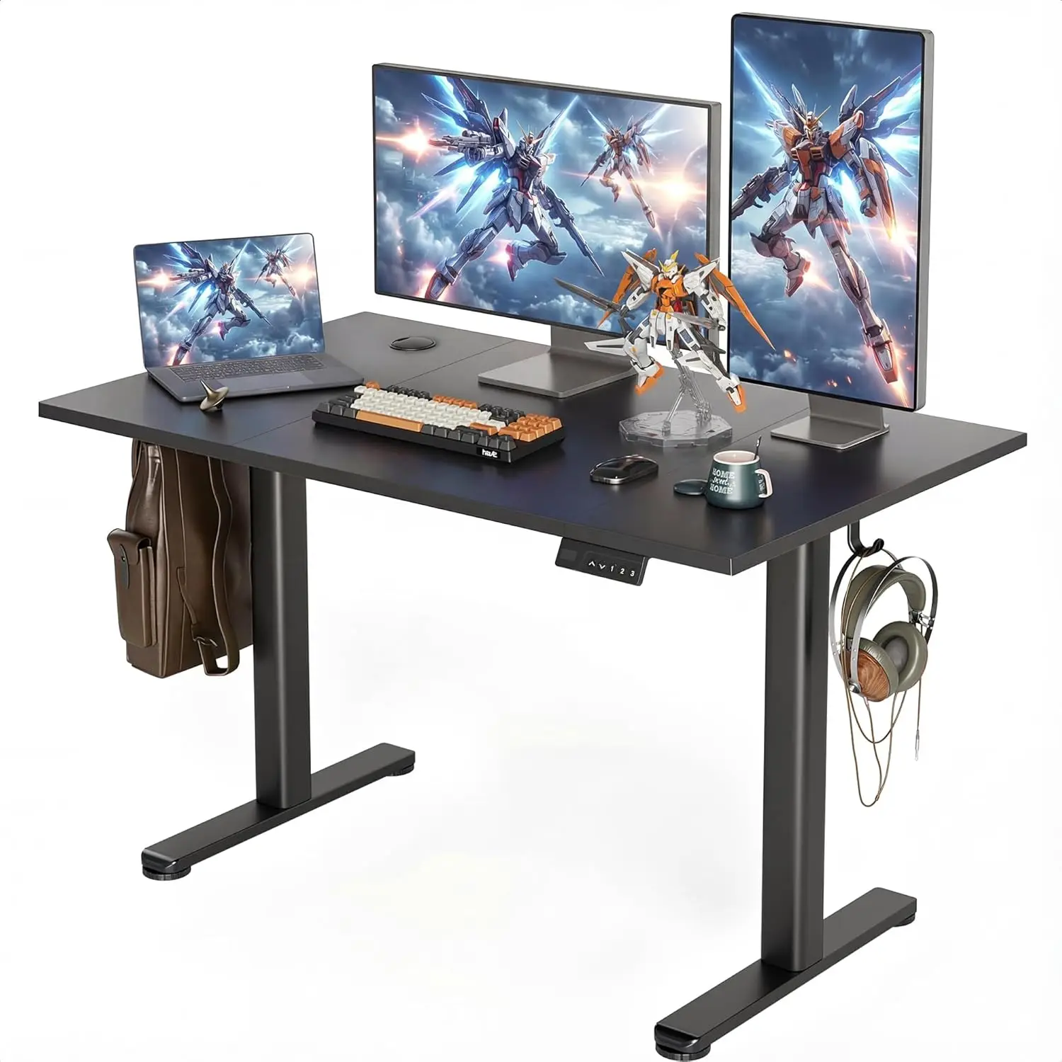 

Electric Height Adjustable Standing Desk 48x24 Sit Stand Home Office 3 Memory Preset, Customized
