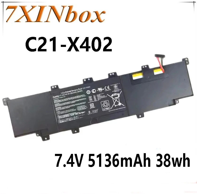 7XINbox C21-X402 7.4V 5136mAh 38wh Laptop Battery For ASUS VivoBook X402 X402C X402CA Series Tablet