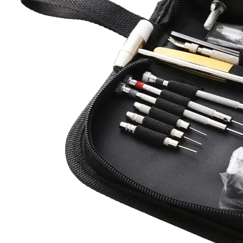 X7JB 130PCS مجموعة أدوات إصلاح مجموعة أدوات الساعة المزيل على مدار الساعة