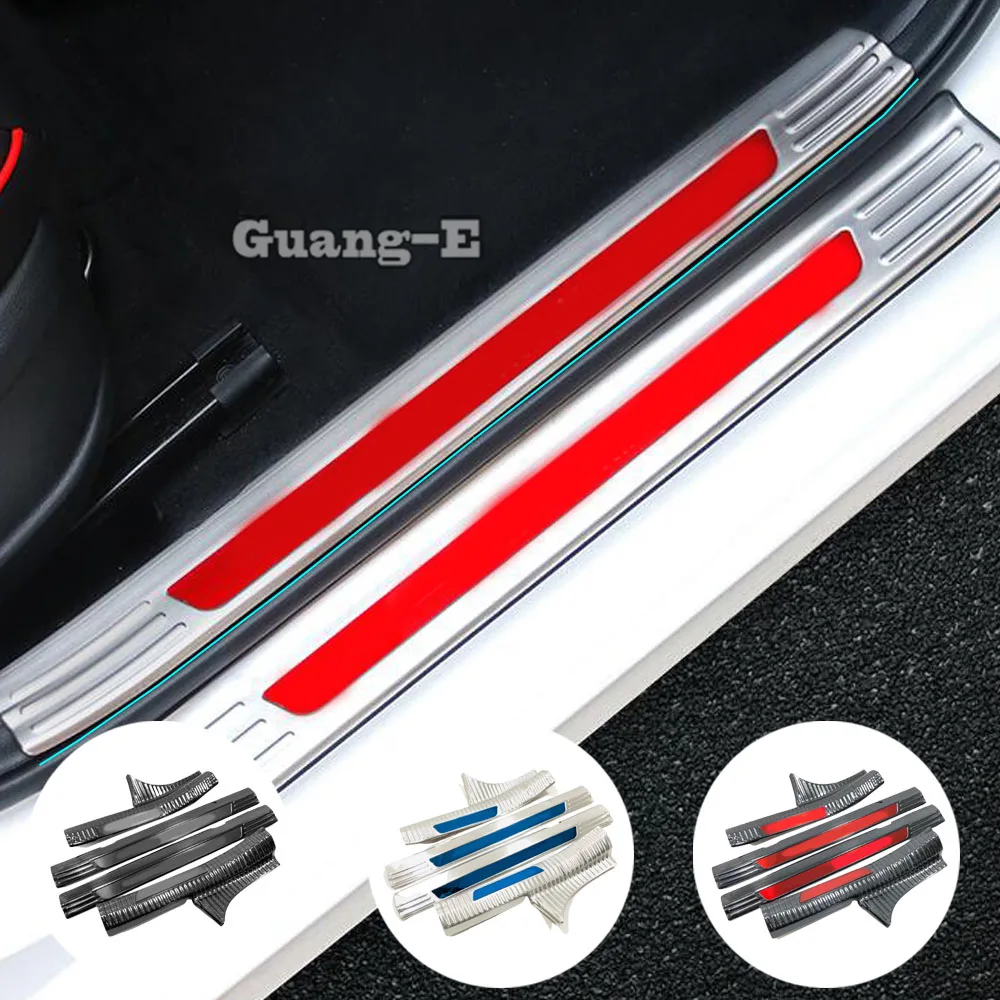 

Car Stainless Steel Pedal Door Sill Scuff Plate Cover Inner Built Threshold 4PCs For Kia K3 Forte Cerato 2019 2020 2021 2022