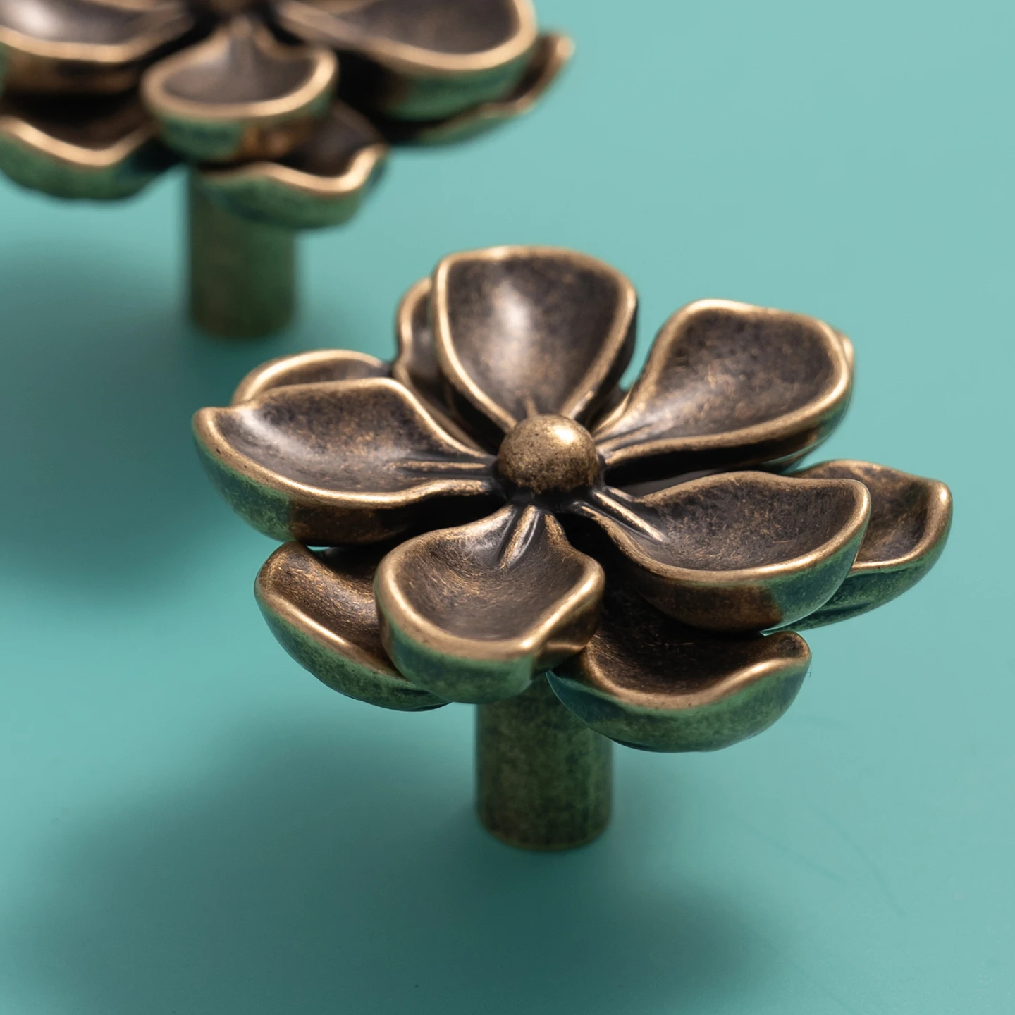 camellia brass cabinet knobs product detail 27