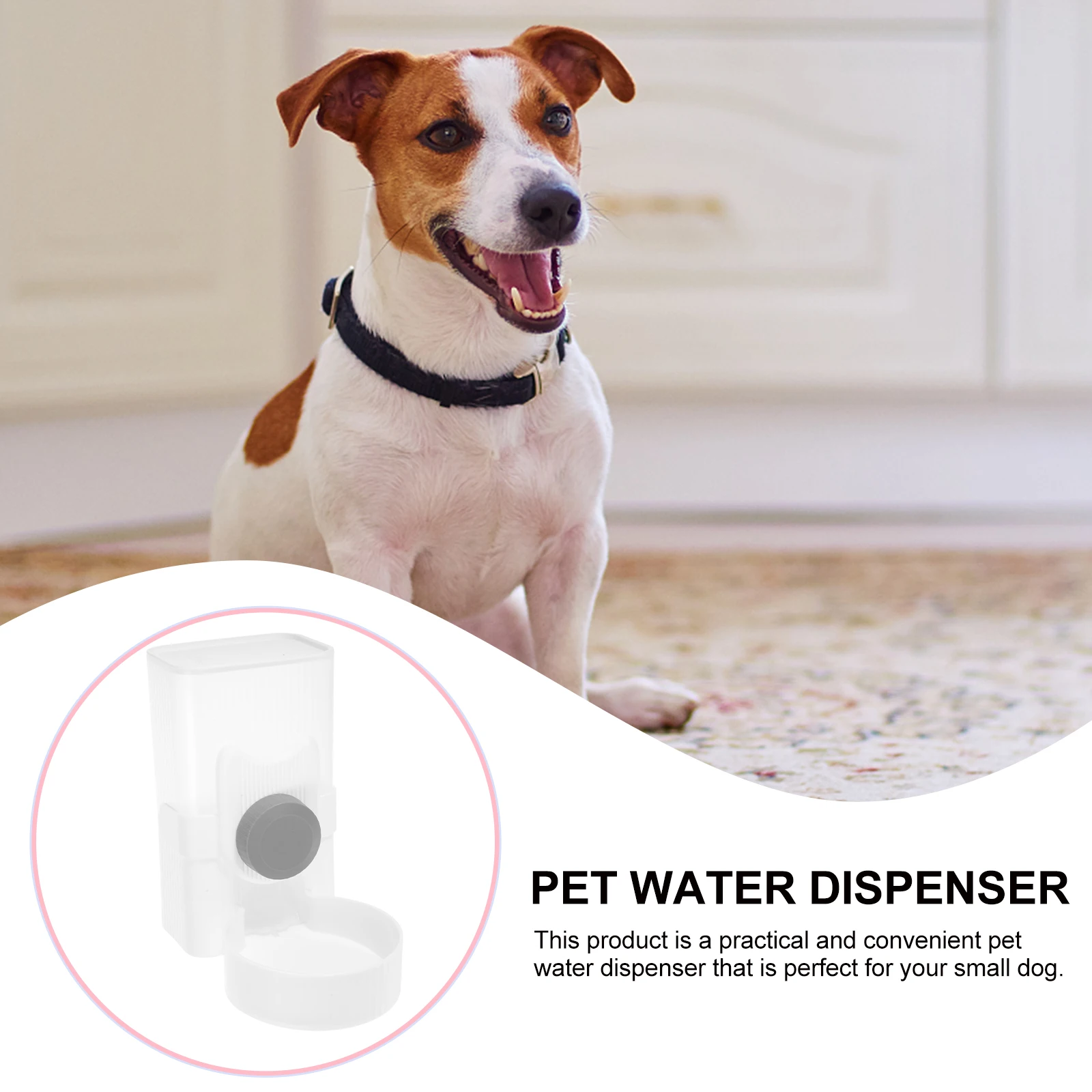 

Automatic Pet Feeder Dispenser Hanging Leak-Proof Hygienic Food Container For Dogs Cats Secure Cage Feeding Supply Safe Small