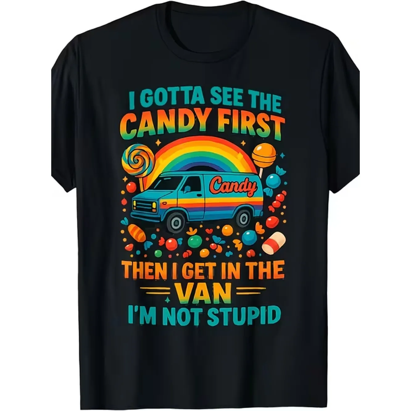 Mens Womens Funny I See First I Get In The Van Graphic T Shirt Retro 80S Movie Quote Vintage Van Soft Breathable Loose Fit Casual Tee For Halloween Themed Parties Casual Attire Machine Washable C