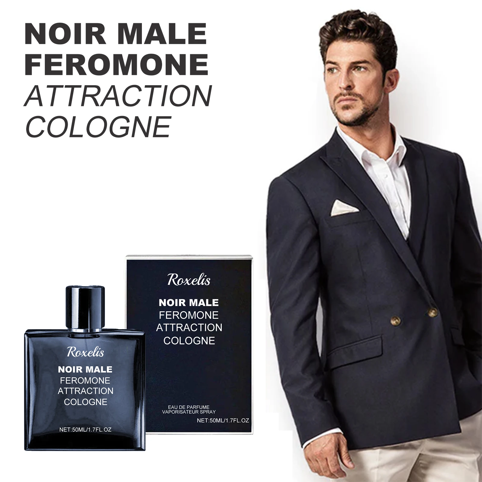 Roxelis encantador perfume melhorado feromônio fragrância fresca namoro atmosfera sexy atraente aumentar confiança masculino perfume diário