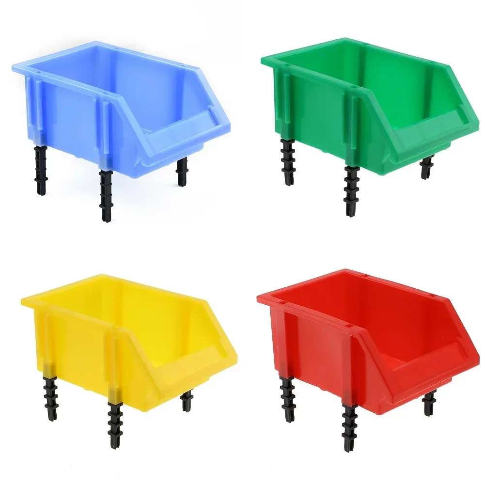 Tool Storage Box Parts Box Practical Red Screw Parts Container Yellow Blue Classification Temperature Resistance
