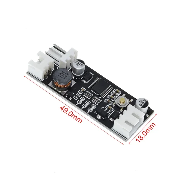 Single 0.8A 12V DC PWM 2-3 wire fan speed controller case computer fan temperature control noise reduction module