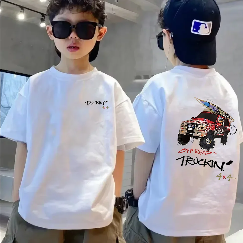 Nick Zhongda Children's 100% Cotton T-Shirt - Boys and Girls - Soft and Comfortable - Baby Skin-Friendly Top