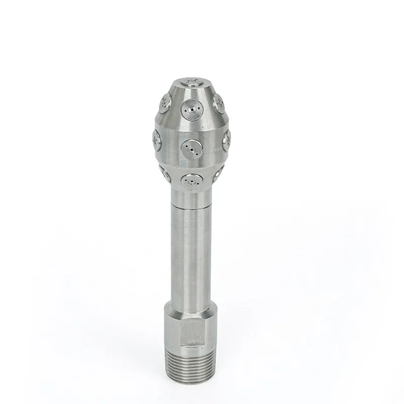 

Stationary Tank Cleaning Nozzle for 360 Degree Washing, 3/4 Nozzle High Pressure Tank Washing with 16 Nozzle Tips