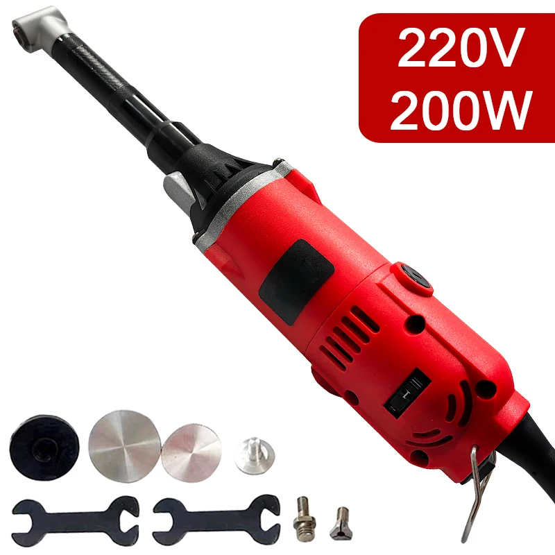 90 Degree Electric Elbow Engraving Motor Grinder 220V 200W Variable SpeedJewelry Wood Mold Polishing Tile Cleaning Tools