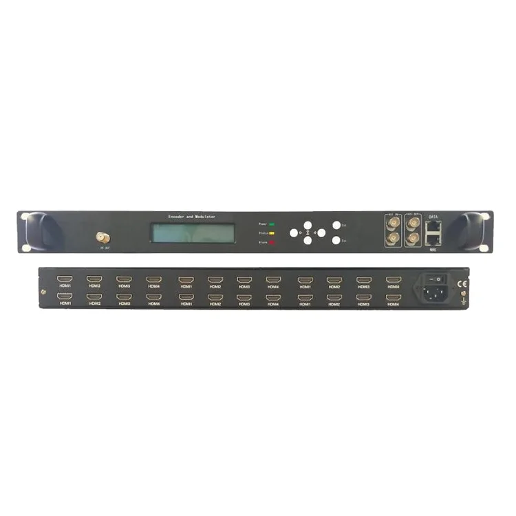 Digital tv optic dvbt isdbt 24 port dvb card  encoder modulator