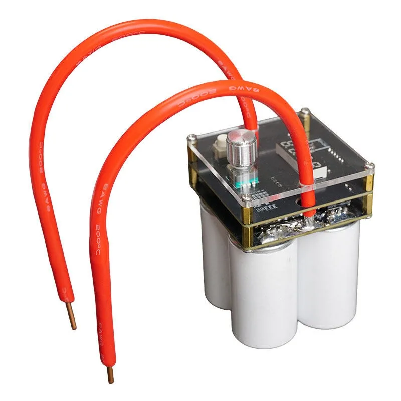 For Double Pulse 4 Capacitance Spot Welding Machine DIY18650 Spot Welder High Power Point 0.3 Thick