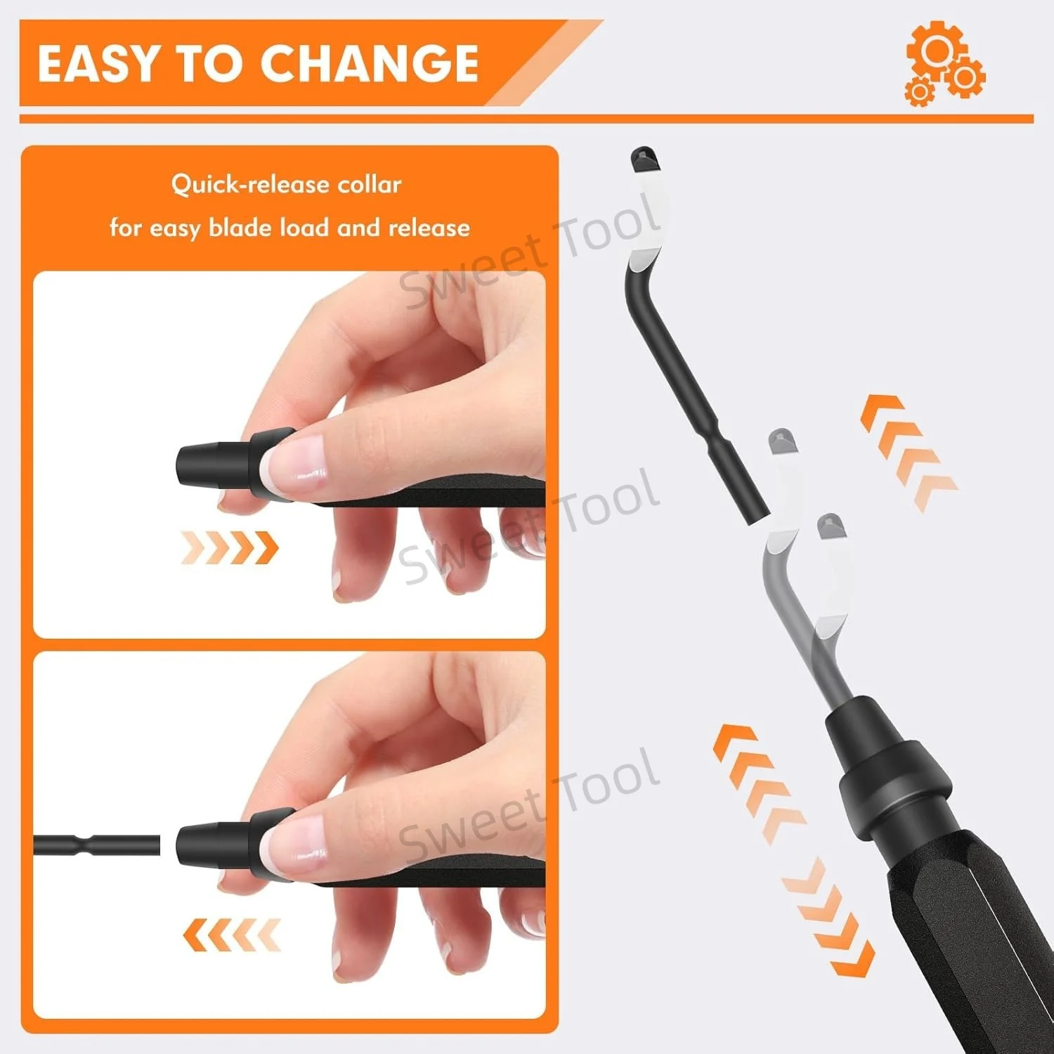 أداة إزالة الأزيز مقبض معدني مع شفرات دوارة 1/10/11 أداة مخرطة لإزالة الأزيز للطباعة البلاستيكية المعدنية والنحاس والبلاستيكية ثلاثية الأبعاد #4