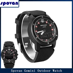 SPOVAN Gemini Smart Watch Digital Dual Screen Display Sport Hiking Smartwatch with Altimeter Barometer and Compass Outdoor Reloj