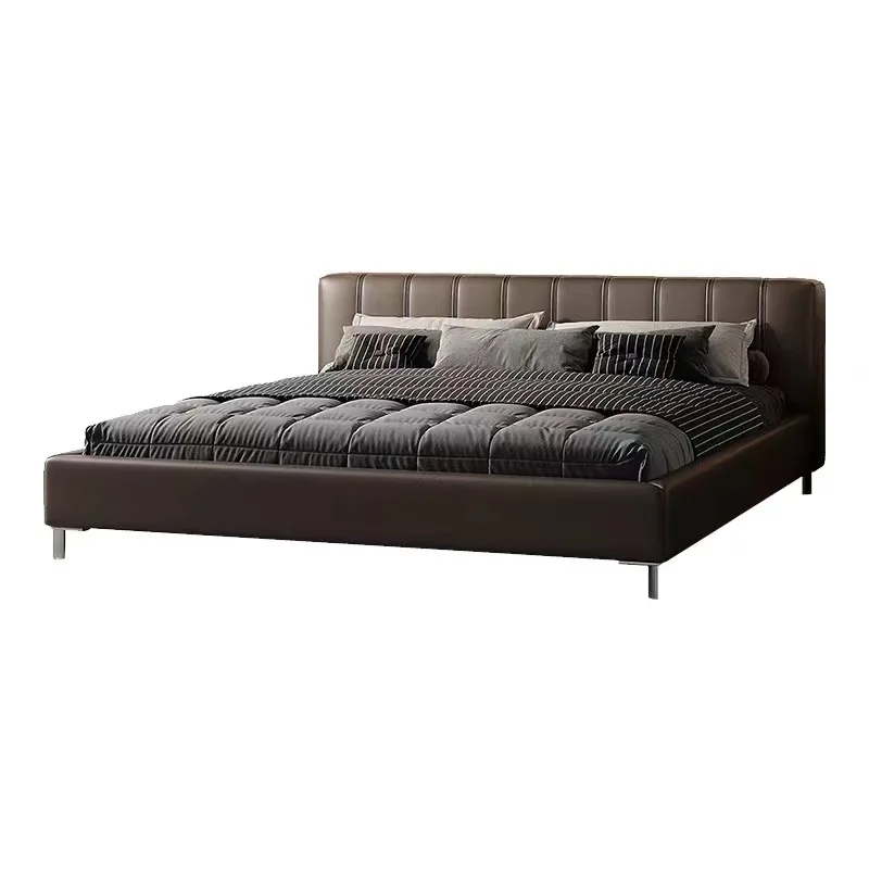 Modern simple 1.8 meters bed height PC and console game bedroom double wedding bed