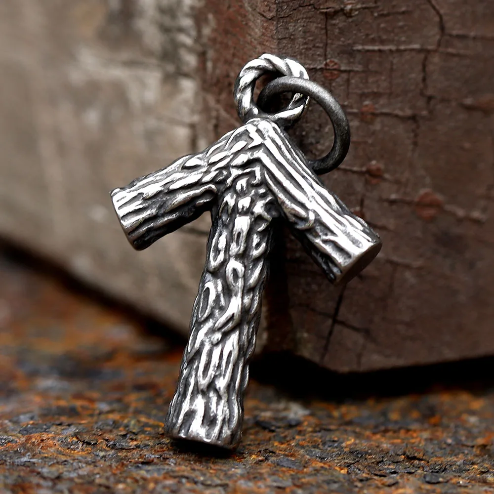 تصميم جديد لعام 2023 قلادة للرجال مصنوعة من الفولاذ المقاوم للصدأ 316L قلادة بنمط روني من الفايكنج مجوهرات ذات ألوان عتيقة شحن مجاني