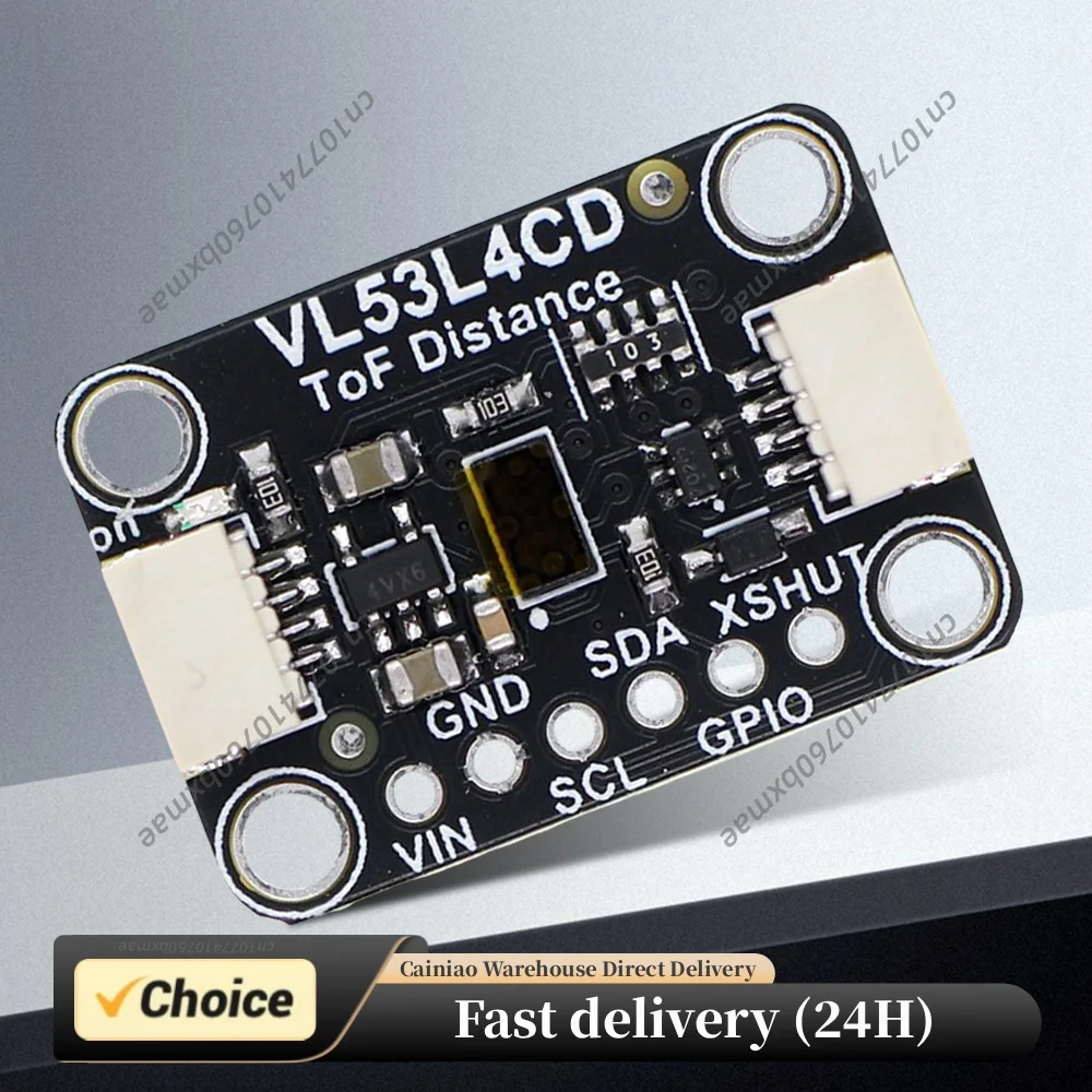 VL53L4CD Flight Time Distance Sensor 1 To 2000mm Range Sensor Module Compatible for STEMMA QT Qwiic for Diverse Applications