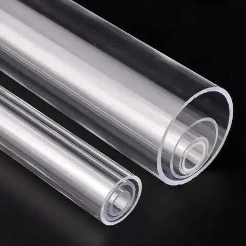 1Pcs Clear Transparent Acrylic Tube O.D 16/20/25/32/40/50mm 20/50cm Fish Tank Pipe DIY Pipe Fittings Hydroponics Watering
