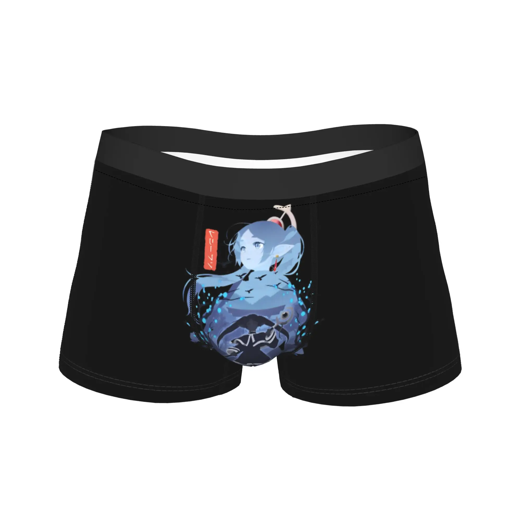 Men Frieren Silhouette Journeys End Underwear Sousou No Frieren Funny Boxer Briefs Shorts Panties Homme Underpants Plus Size
