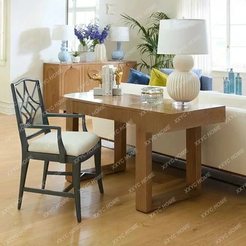 XX  rural retro simple modern solid wood desk