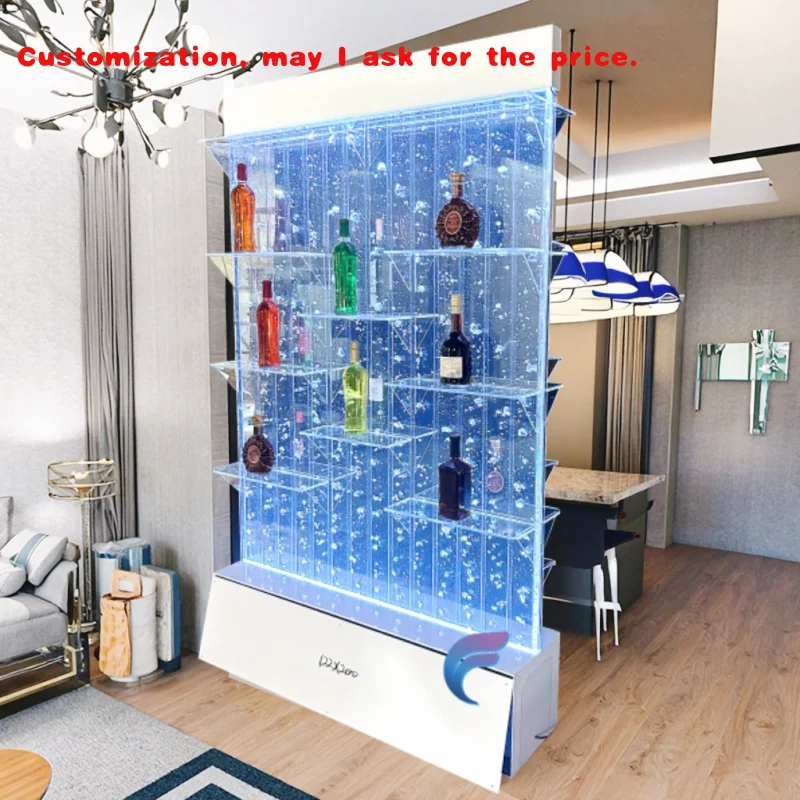 custom.Modern Decoration  Bubble Shelves with Changing LED Light
