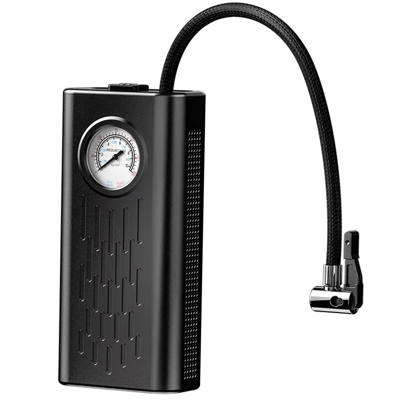Tire Inflator Portable Air Compressor with Pointer Pressure Gauge Cordless Tire Inflator for Car Tires