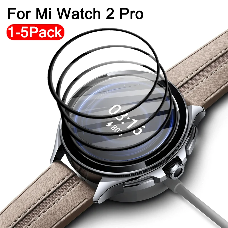 5-1pcs Full Screen Protector for Xiaomi Watch 2 Pro Soft HD Smartwatch Protective Film Waterproof Protection for Mi Watch 2 Pro