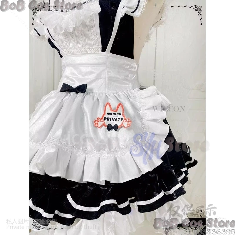 Privaty Cosplay Game Nikke Anime Sexy Kawaii Neko Cat Maid Dress Sweet Lace Ruffles Lolita Jsk Cute Girl Halloween Comic Con Cos