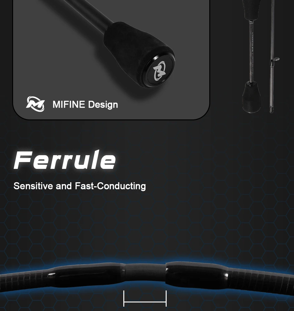 MIFINE MICROBITE Ajing Angeln Casting Rod Köder 2g/3g/5g/8g/10g Salzwasser Süßwasser Licht Felsen Angeln Schnelle Aktion Fuji Ring – Detail 10
