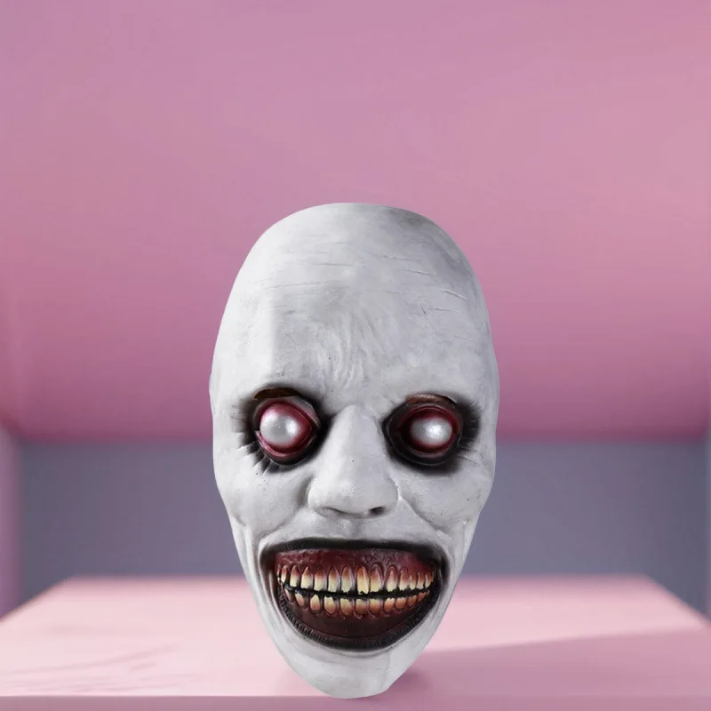 Maschera smiley in lattice con zanne di teschio di Halloween COS Party Dress Up Show Puntelli Maschera divertente di carnevale